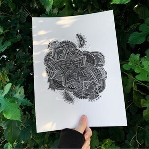 Zentangle art original drawing